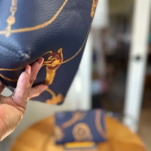 Lauren Ralph Lauren Reversible Nautical Navy tote‎ bag - Picture 16 of 16